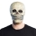 Schwarze Gesichtsmaske mit coolem Totenkopf-Design und verstellbaren Bändern.