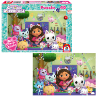 40-teiliges Puzzle Gabbys Dollhouse Partyspaß mit...