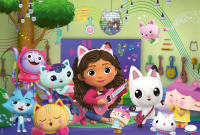 40-teiliges Puzzle Gabbys Dollhouse Partyspaß mit buntem Motiv und stabilen Puzzleteilen.