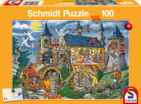Puzzle Geisterschloss mit 100 Teilen, gruseligem Motiv...
