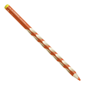 Oranger Buntstift „EasyColors“ mit ergonomischer Form und bruchsicherer Mine.