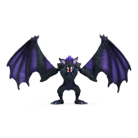 Schleich Eldrador Schattenfledermaus Figur aus Kunststoff, 13,5 cm groß, detailgetreue Darstellung mit beweglichen Flügeln.