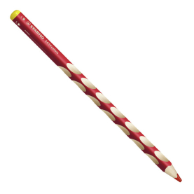 Roter Buntstift EasyColors mit ergonomischem Design und extra-dicker Mine.