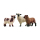 Schleich Farm World Schaffreunde Figurenset mit Schaf, Lamm und Schäferhund in realistischem Design aus Kunststoff.