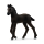 Schwarzes Friese-Fohlen aus der Schleich Horse Club Kollektion, 8,7cm groß und detailgetreu gestaltet.