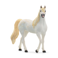Braunes Kunststoff-Schleich-Pferd mit schwarzer...