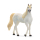 Braunes Kunststoff-Schleich-Pferd mit schwarzer Mähne und Schweif, ideal für Kinder zum Spielen und Sammeln.
