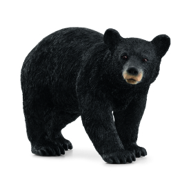 Schleich Wild Life Amerikanischer Schwarzbär Figur aus Kunststoff mit realitätsgetreuer Bemalung und beweglichen Gliedmaßen.