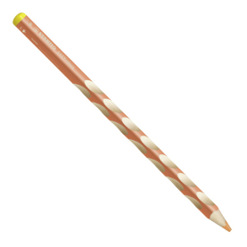 Pastellfarbener Buntstift EasyColors in Apricot mit leichtem Griff.