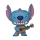 Blaues T-Shirt mit niedlichem Stitch-Print für Disney-Fans.