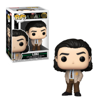 Grünes Pop! Marvel Loki Figur mit goldenem Helm und...