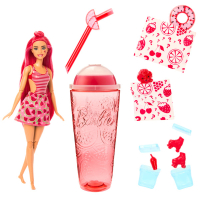 Rosa Lippenbalsam in Wassermelonenform mit saftiger Farbe...