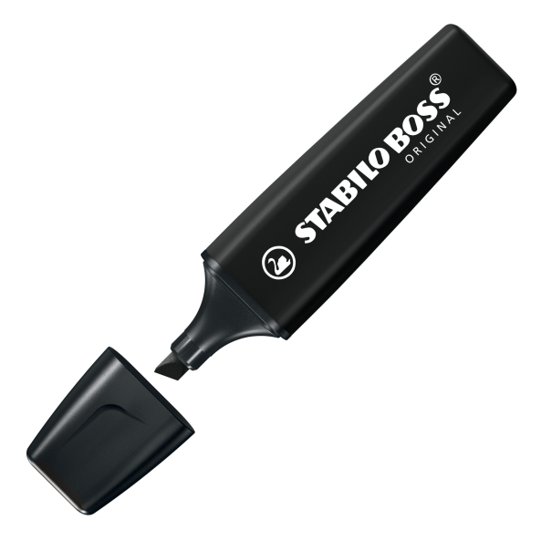 Textmarker BOSS ORIGINAL Nature COLORS schwarz, 1,49