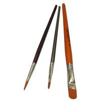 Schminkpinsel Profi-Set, 3-teilig mit verschiedenen Pinseln für ein professionelles Make-up.