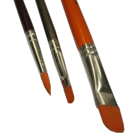 Schminkpinsel Profi-Set, 3-teilig mit verschiedenen Pinseln für ein professionelles Make-up