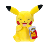 Gelbes Plüsch-Pikachu mit roten Wangen und schwarzen...