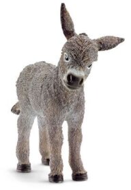 Realistisches Schleich Esel Fohlen aus der Farm World Kollektion, 7 cm groß.