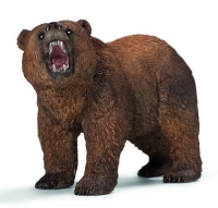 Brauner Grizzlybär aus Kunststoff mit realistischem...