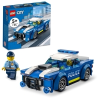 Schwarzes LEGO City Polizeiauto mit authentischem Design...
