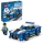 Schwarzes LEGO City Polizeiauto mit authentischem Design und beweglichen Teilen.