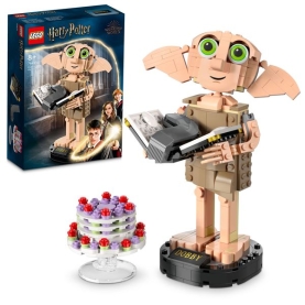 Lego Harry Potter Figur: Dobby der Hauself mit detailgetreuer Darstellung und beweglichen Armen.
