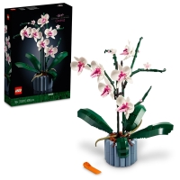 Buntes LEGO Set mit ikonischem Orchideen-Design und...