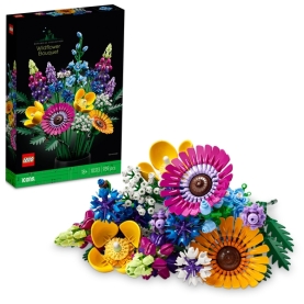 LEGO Icons Wildblumenstrauß aus bunten Blöcken zum Selberbauen.