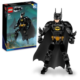 Schwarzer LEGO DC Super Heroes Batman Baufigur. Ideal für Fans von Batman und LEGO, perfekt als Sammlerstück oder zum Spielen geeignet.