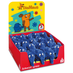 Plüschelefant in Maus-Kostüm mit einer Größe von 12 cm.