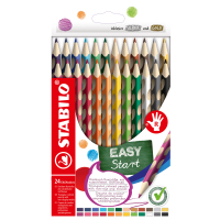 24er Pack bunte Easycolors Buntstifte mit ergonomischem...