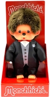 Brauner Monchhichi Bräutigam Plüschfigur, ca....