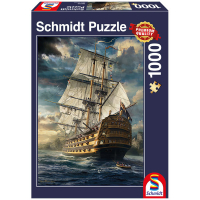 Puzzle mit 1000 Teilen und Motiv eines Segelboots in...