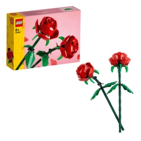 LEGO Creator Rosen Set mit verschiedenen Bausteinen zur kreativen Gestaltung von individuellen Blumenarrangements.