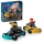 Produktbild einer LEGO City Fahrzeuge Go-Karts mit Rennfahrern, bestehend aus zwei Go-Karts und zwei Minifiguren.