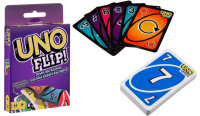 UNO Flip Kartenspiel mit doppelseitigen Karten für...
