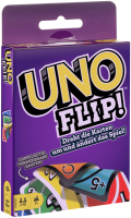 UNO Flip Kartenspiel mit doppelseitigen Karten für noch mehr Spielspaß.