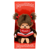 Braunes Monchhichi-Mädchen (20 cm) mit...