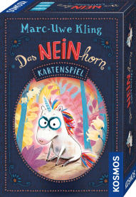 Kartenspiel Kosmos - Das Neinhorn mit witzigen Illustrationen und lustigen Spielregeln.