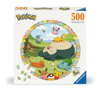 Buntes Pokémon-Rundpuzzle mit 500 Teilen und...