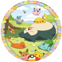 Buntes Pokémon-Rundpuzzle mit 500 Teilen und...