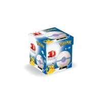 Blaues Pokémon Puzzle-Ball mit Heilball-Motiv und...