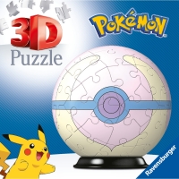 Blaues Pokémon Puzzle-Ball mit Heilball-Motiv und 54 Teilen