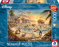 Blaues T-Shirt mit Disney The Little Mermaid Print und...
