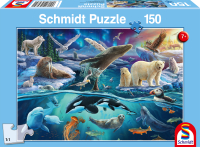 Puzzle Tiere in der Arktis mit 150 Teilen und...