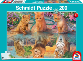 Buntes Puzzle Wenn ich groß bin mit 200 Teilen und kindgerechtem Motiv.