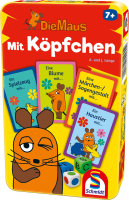 Lernspiel Die Maus mit Köpfchen mit Spielfiguren und Würfel.