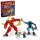 Rotes Lego Ninjago Kais Feuermech Spielzeug mit beweglichen Armen und Beinen.