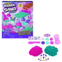 Magischer Kinetic Sand mit glitzernden Einhorn-Figuren...