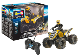 Ferngesteuertes RC Quad Dust Racer im Maßstab 1:10 mit robustem Design und einfacher Steuerung.