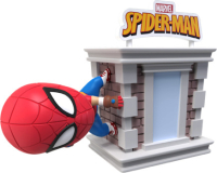 Rote Spider-Man Überraschungsbox mit 8cm Höhe und Tower Serie Design
